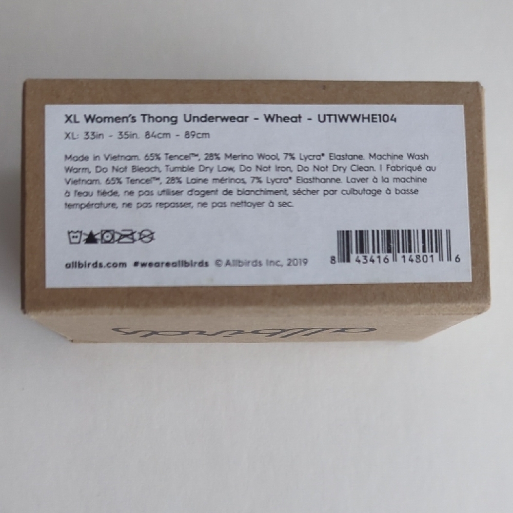 Allbirds Women's Thong Underwear - Size XL Set - Picture 2 of 5